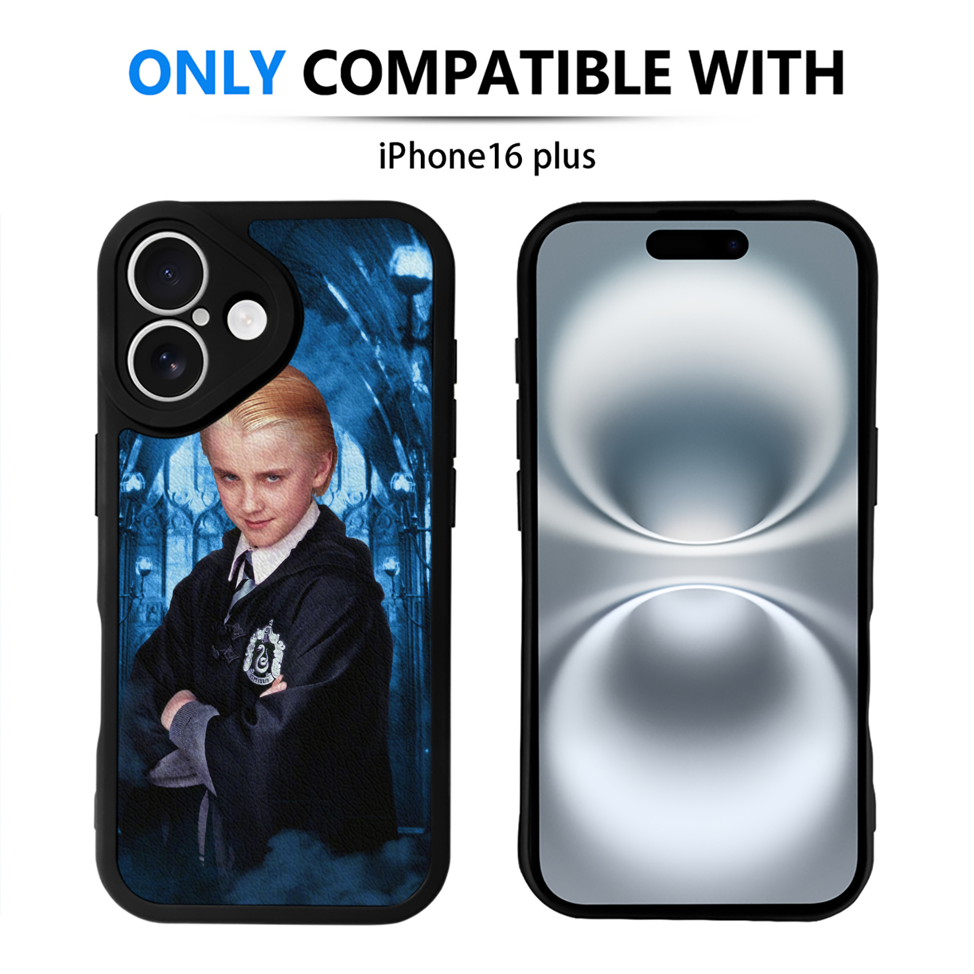 （画像用） Harry Potter ハリー・ポッターシリーズ 【iPhone 16シリーズ対応】シリコンスマホケース（レザー調） 材質：シリコン